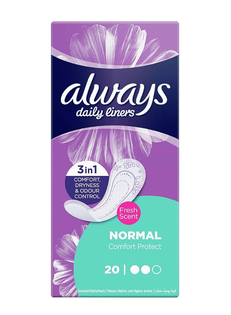 ALWAYS COMFO PLUS FRESH SCENT 20'S